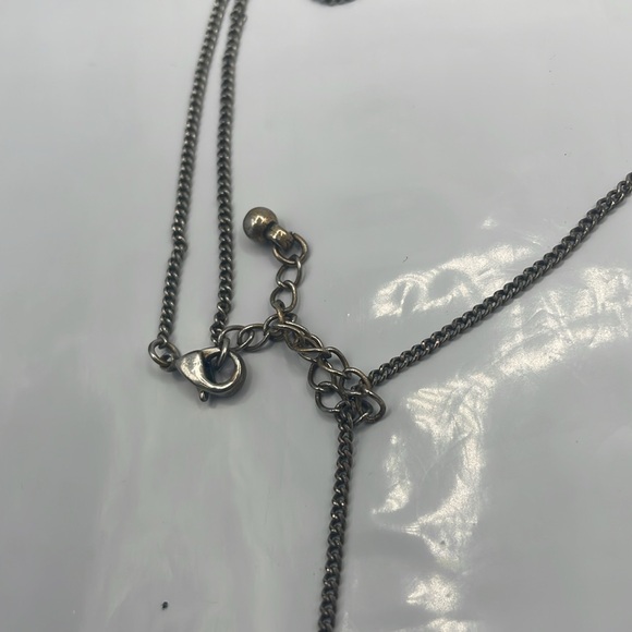 Vintage crystal two-tone necklace - Picture 5 of 5